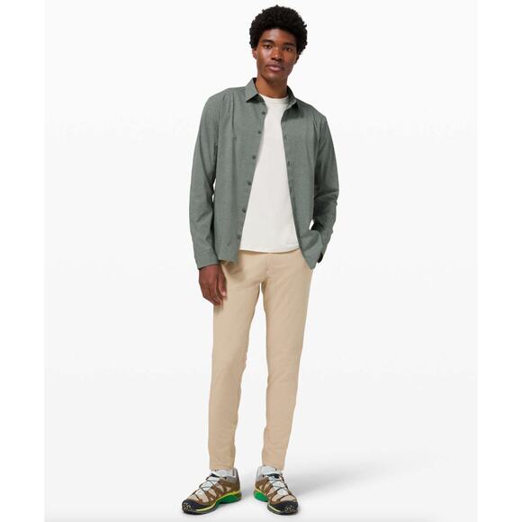 LULULEMON Commission Pant Skinny 32" *Warpstreme Trench Tan Khaki Sz 36 {XX46} - Picture 1 of 8